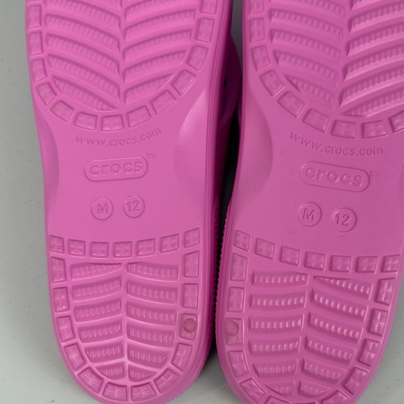 CROCS Iconic Comfort Light Pink Flip Flops Size 12 - Picture 8 of 10